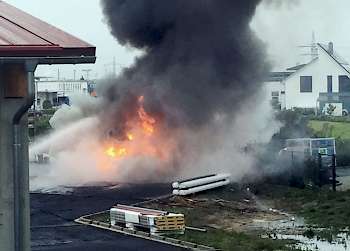 Die Feuerwehr bekam den Brand schnell in den Griff.