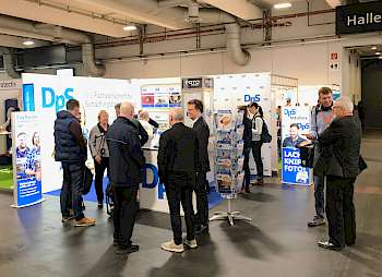 Informations-Knotenpunkt auf der Pest-Protect: der DpS-Stand