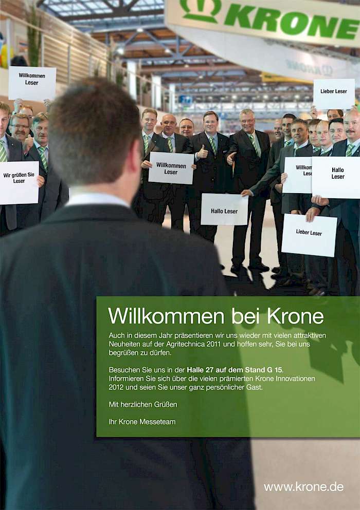 Personalisierte Anzeigen von Krone in LOHNUNTERNEHMEN 11/2011