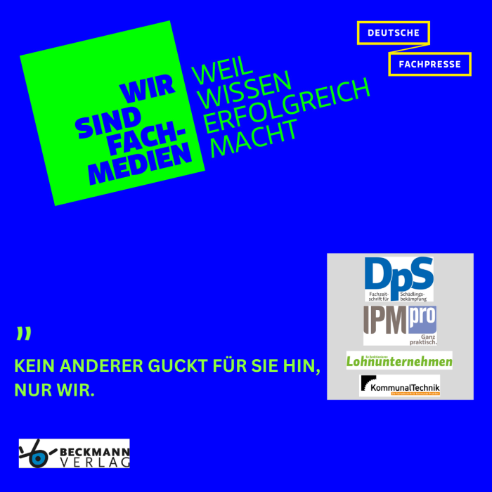 Wir sind Fachmedien - kein anderer guckt hin
