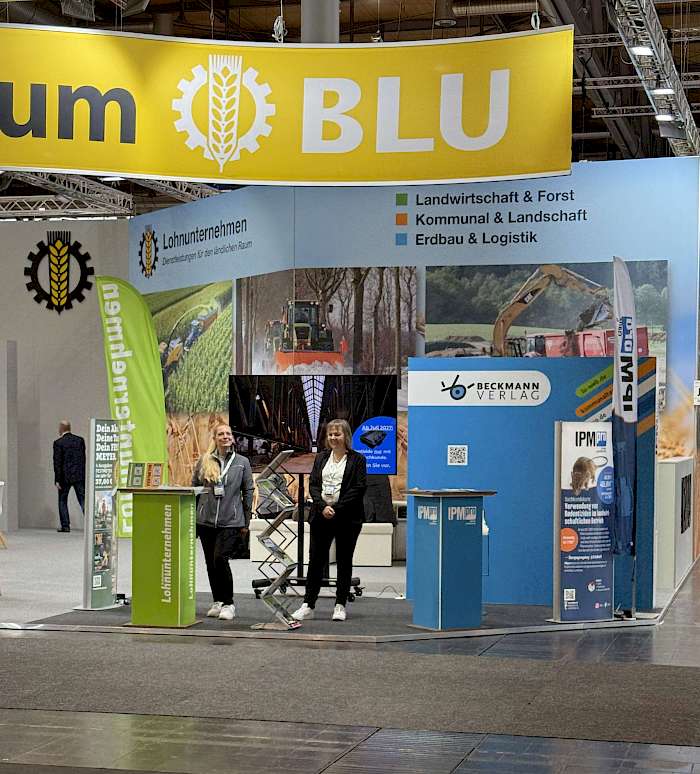 Stand des Beckmann Verlages beim Bundesverband Lohnunternehmen auf der Agritechnica 2025